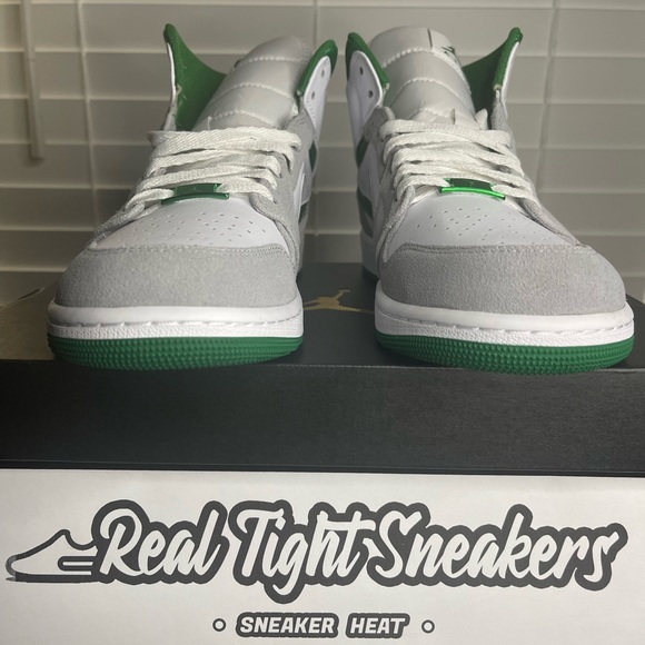 Nike Air Jordan 1 Mid SE “Gray Green” (DEADSTOCK✅) Size 10 - Picture 9 of 12